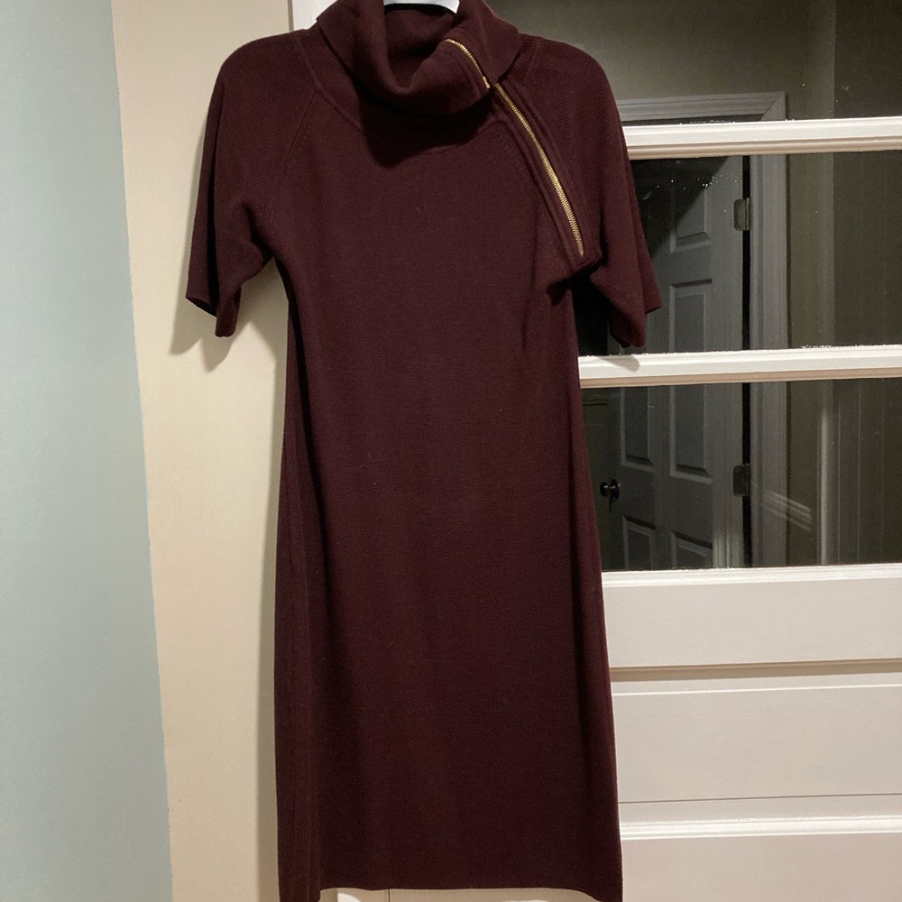 Calvin Klein Eggplant Sweater Dress Medium